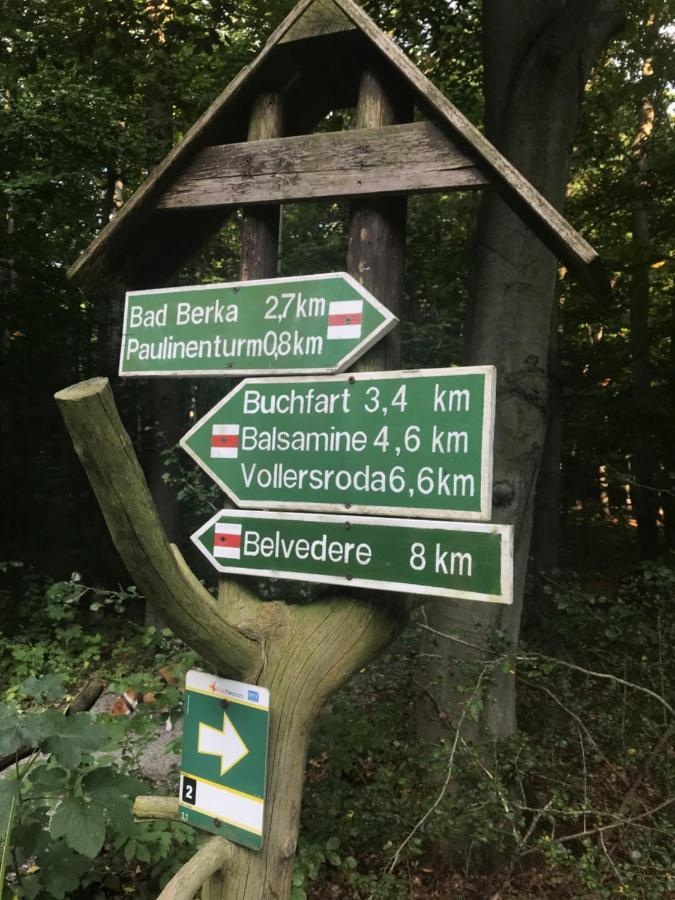 Ferienwohnung Auszeit Am Kurpark Bad Berka - Balkon - Ruhige Lage- Gratis Parkplatz & Wlan Extérieur photo