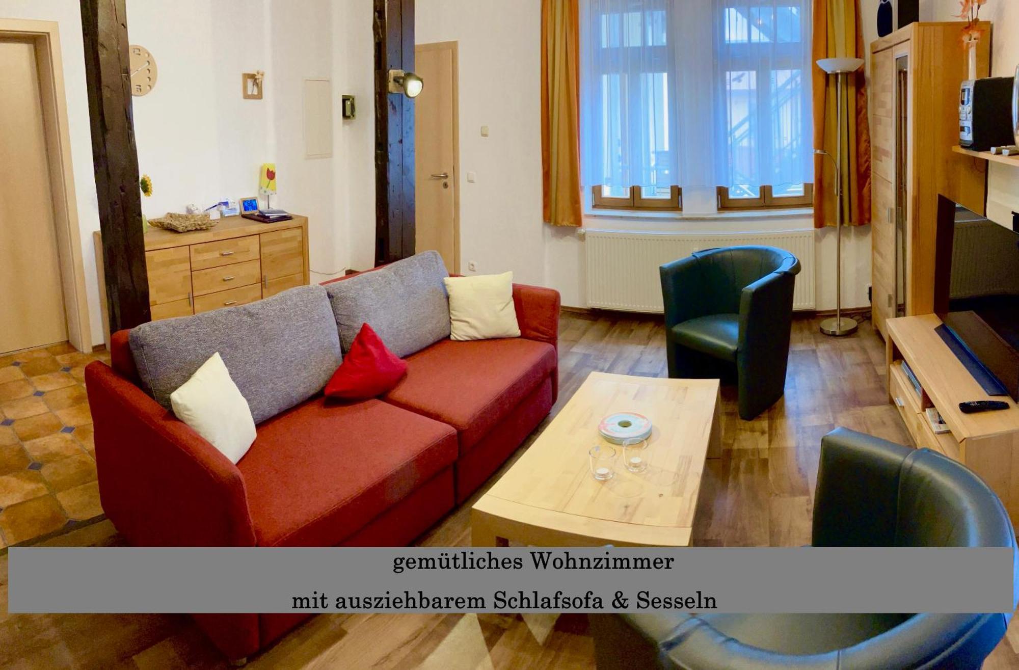 Ferienwohnung Auszeit Am Kurpark Bad Berka - Balkon - Ruhige Lage- Gratis Parkplatz & Wlan Extérieur photo